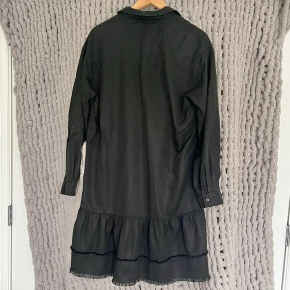Standard Grace Black Button-Down Dress Size M - Picture 7 of 10